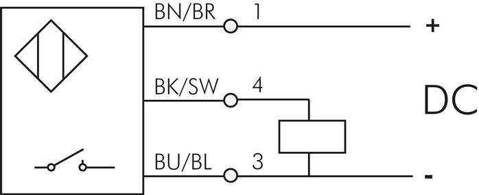 Schematic symbol: fully electronic sensor